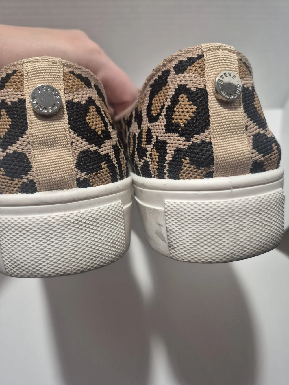 Steve Madden Women's Leopard Print Slip-On Sneakers - Tan/Black